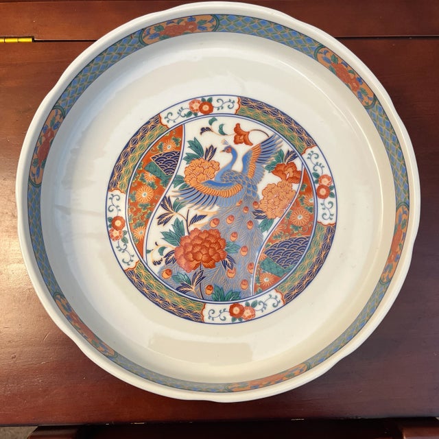 Imari Porcelain Mid 20th Century Japanese Imari Porcelain Dish For Sale - Image 4 of 6