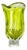 Large Abstract Yellow Green Murano Glass Vase, Italy, 1970 For Sale