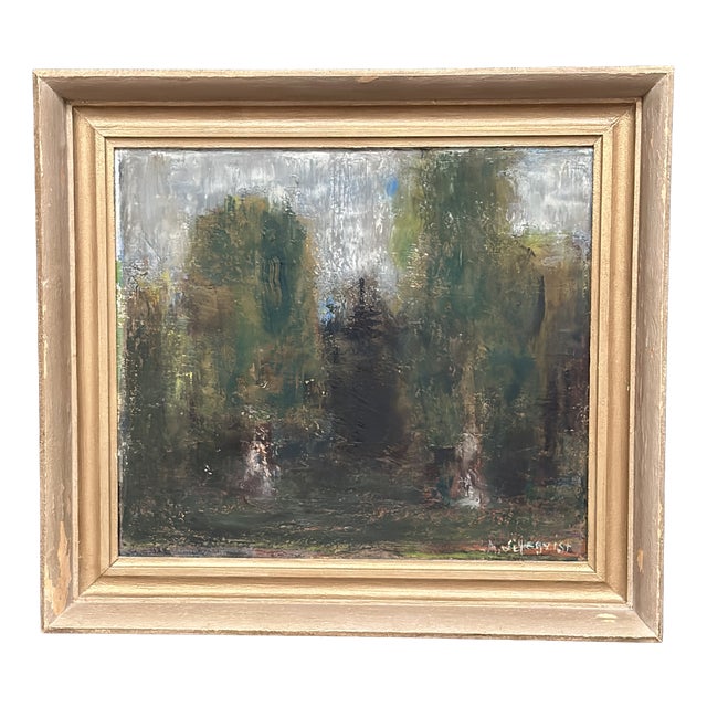 Anders Liljeqvist, Forest, 1960s, Oil on Panel For Sale