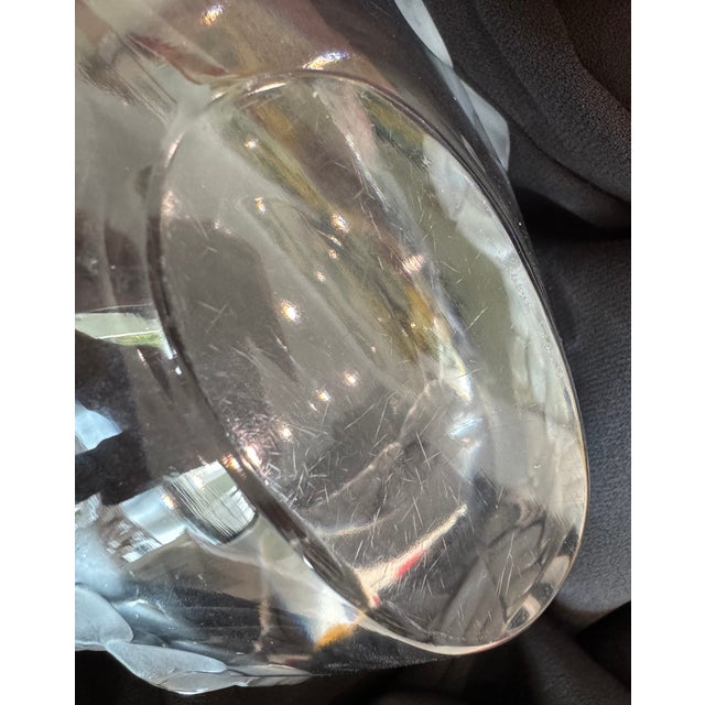 Glass Lalique France Crystal Oak Leaf Compiegne Bowl-Mid Century For Sale - Image 7 of 7