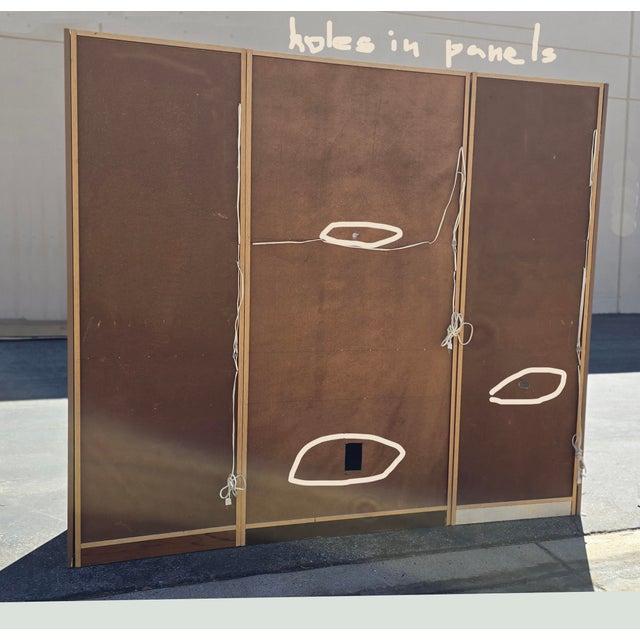 Vintage Mid Century Modern Three Bay Bookcase Wall Unit W Glass Cabinet Doors For Sale - Image 17 of 17