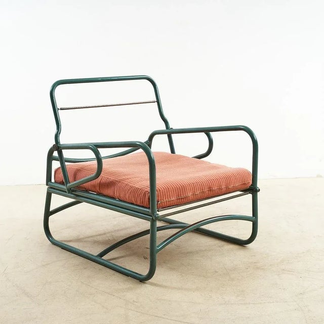 Metal Vintage Military Armchair Bed For Sale - Image 7 of 7