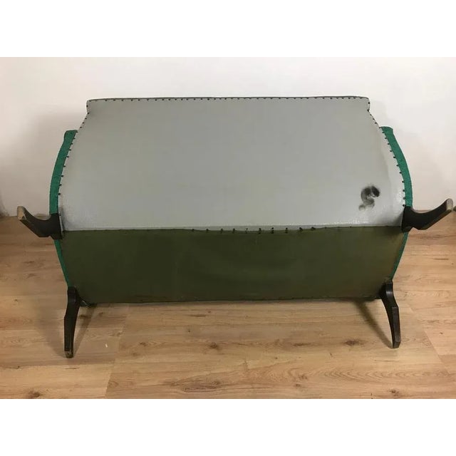 Vintage Wood Sofa, 1940s For Sale - Image 13 of 18