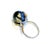 Late 20th Century Bochic “Orient” Vintage South Sea Pearl & Yellow Sapphires Ring Set 18K Gold & S For Sale - Image 5 of 8
