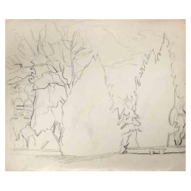 Reynold Arnould, Landscape, Drawing, Mid-20th Century For Sale