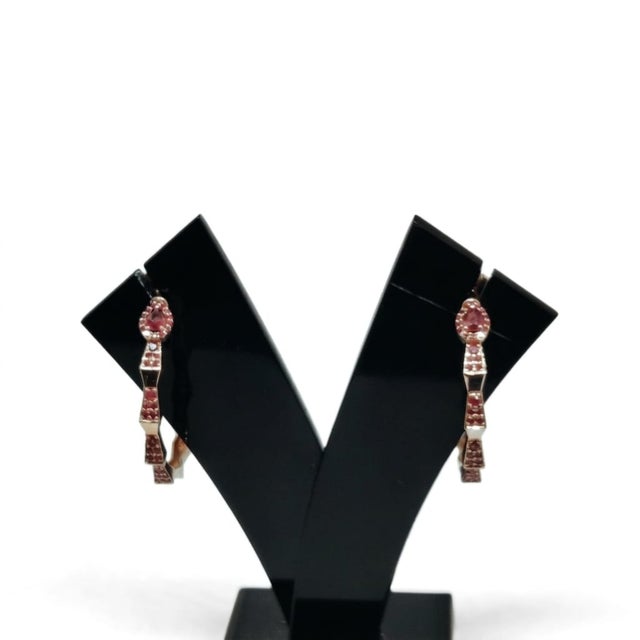 Red Natural 18k Gold Ruby 1.07ct Stud Earrings, Timeless Elegance, Pair For Sale - Image 8 of 8