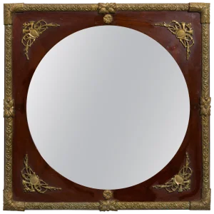 Classical Bronze Wood Mirror