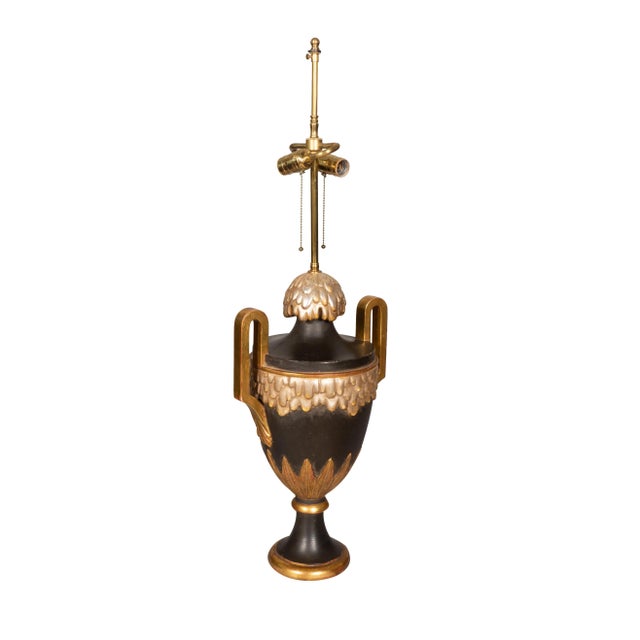 Metal Neoclassical Style Composition Table Lamps - a Pair For Sale - Image 7 of 12