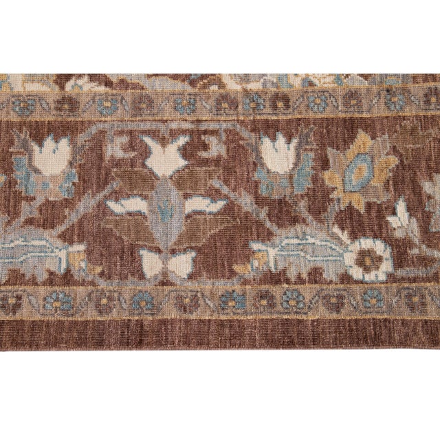 21st Century Modern Sultanabad Rug 10 X 14 For Sale - Image 4 of 9