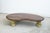 Walnut & Glazed Ceramic Coffee Table by Alexander Knysch Dimensions: Ø 120 x H 30 cm Materials: White Oak & Glazed Ceramic