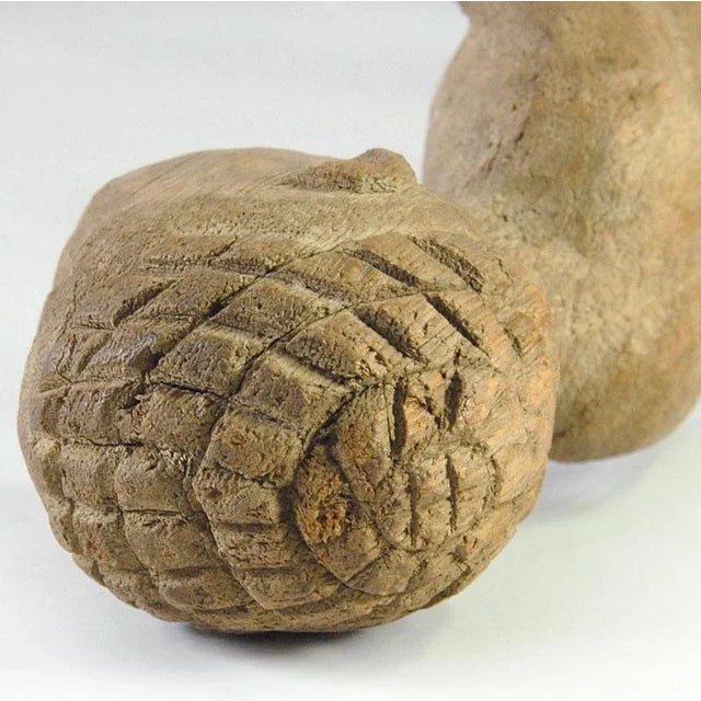 Brown African Tribal Wooden Lobi Sculpture from Burkina Faso, 1970s For Sale - Image 8 of 10