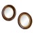 19th Century Pair of American Victorian Oval Walnut Mirrors For Sale
