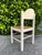 Late 20th Century Vintage Hank Loewenstein Padova Italian Rush Seat Dining Chair in White Lacquer For Sale - Image 5 of 11