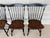 English Hitchcock Black Harvest Maple Fan Back Windsor Side Chairs - Set of 4 For Sale - Image 3 of 10