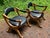 1960s Drexel Esperanto Mid-Century Modern Hexagonal Low Dining & Game Table With 4 Chairs For Sale - Image 13 of 17