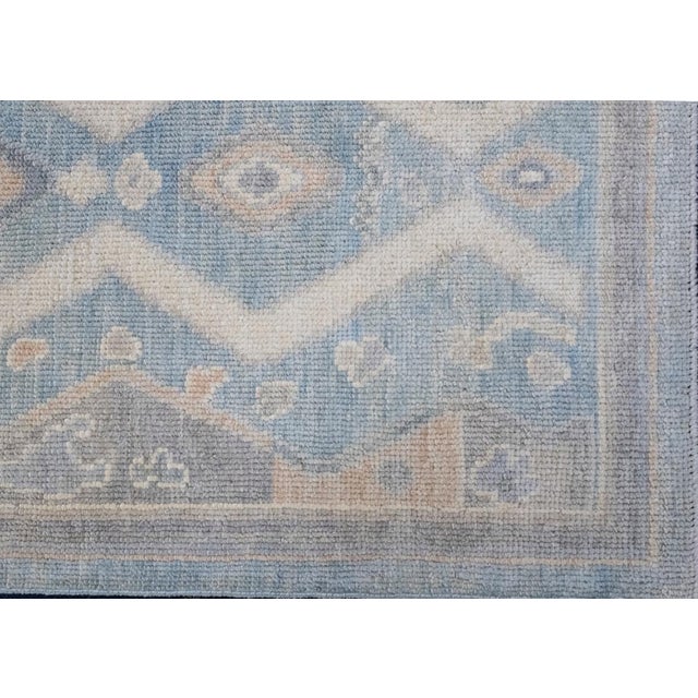 Turkish Oushak Runner Rug 2'9" x 9'7" For Sale - Image 4 of 8