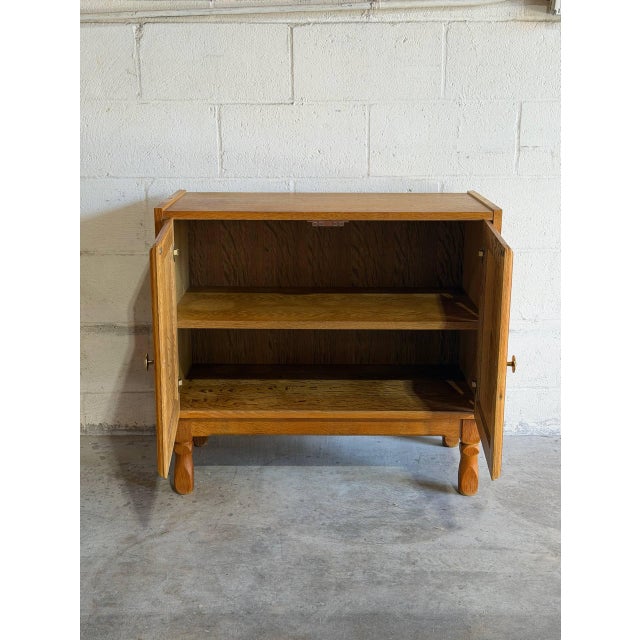 Mid-Century Modern Danish Oak Small Storage Cabinet Mid-Century Modern 1970s For Sale - Image 3 of 10