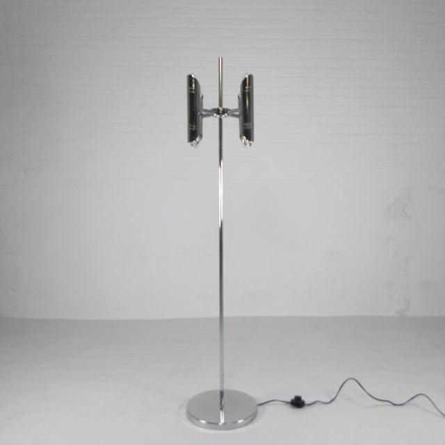 Vintage Space Age Chrome Floor Lamp, 1960s For Sale - Image 12 of 18