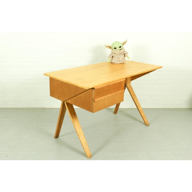 Mid-Century Modern Model EB02 Birch Series Desk by Cees Braakman for Ums Pastoe, 1952 For Sale - Image 11 of 13