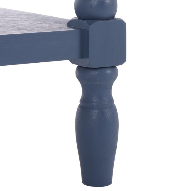 Athena Bobbin Accent Table in Blue For Sale In Philadelphia - Image 6 of 9