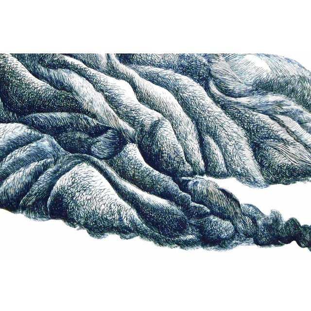 Blue Cloud - Original Etching by Giacomo Porzano - 1972 1972 For Sale - Image 3 of 6