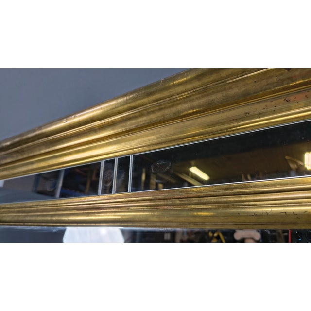 Gold Vintage Giltwood Mirror, 1970s For Sale - Image 8 of 9