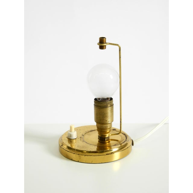 Brass Table Lamp with Opal Glass Shade, 1950s For Sale - Image 17 of 18