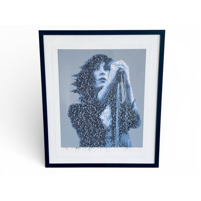 Mike Edwards, Alchemy of Words (Patti Smith), Typographic Portrait, Signed Limited Edition For Sale - Image 13 of 13