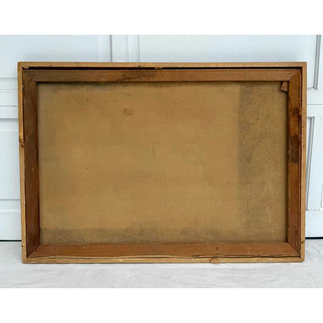 Antique Original Painting Classical Study of Reclining Nude Female For Sale - Image 10 of 10