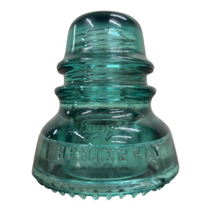 Vintage Hemingray 40 Aqua Teal Glass Insulator