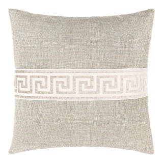 Scalamandre 22" x 22" Greek Key Pillow in Sag Harbor For Sale