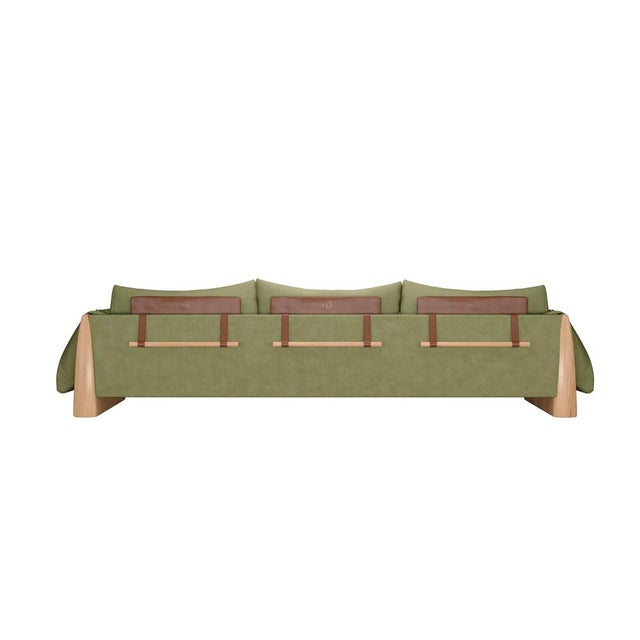 Brown Dudley Sofa by Wood Tailors Club For Sale - Image 8 of 15