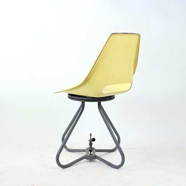 1960s Yellow Tram Chair by Miroslav Navratil for Vertex, 1960s For Sale - Image 5 of 13