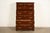 Late 20th Century Harden Furniture Georgian Solid Mahogany Triple Chest-on-Chest Highboy Dresser For Sale - Image 5 of 17