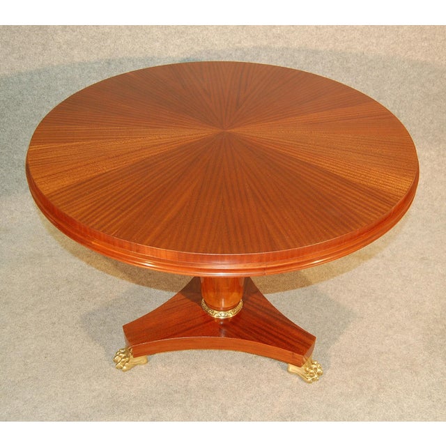 Pedestal Table with Claw Feet, 1940s For Sale - Image 9 of 12