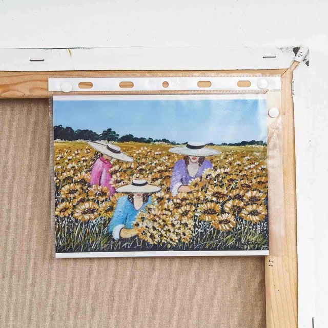 Costanza Mantovani, Field of Flowers, 2007, Oil on Canvas For Sale - Image 7 of 9