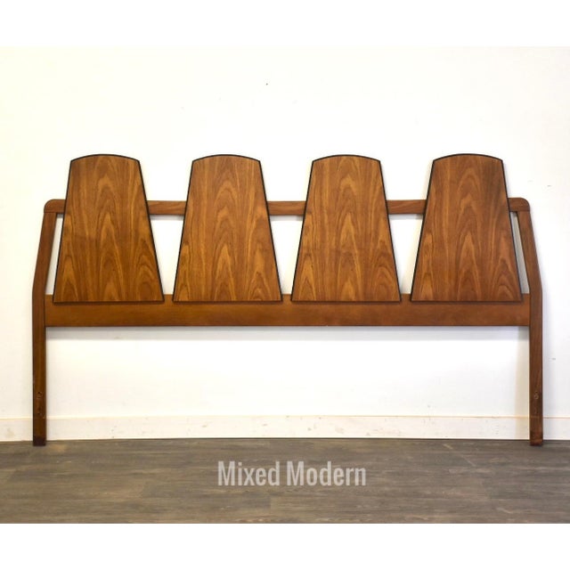 Walnut Mid Century King Headboard Chairish