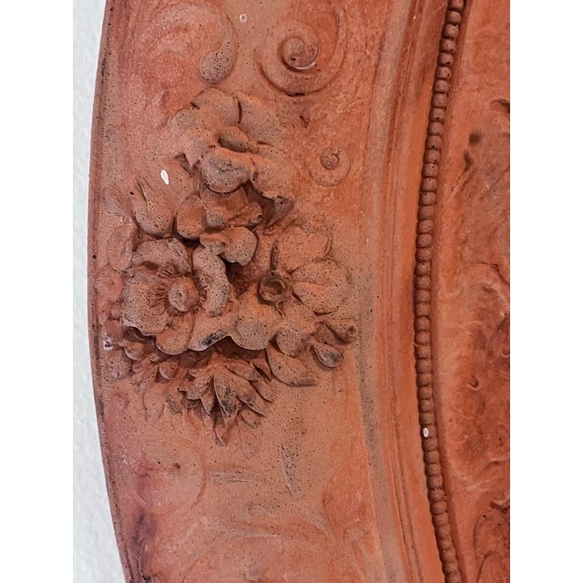 Italian Neoclassical Terracotta Relief Plaque of the Goddess Flora, Circa 1910 For Sale - Image 11 of 12