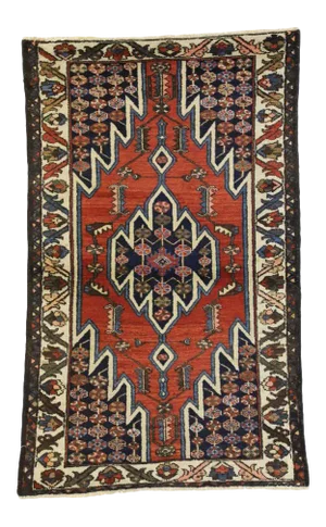 Antique Persian Mazlaghan Hamadan Rug, 03'01 X 05'01