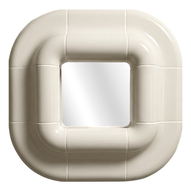 Lolo Mirror in Off-White by Tilecito For Sale
