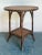 Vintage Boho Burnt Bamboo Side Table For Sale - Image 11 of 12
