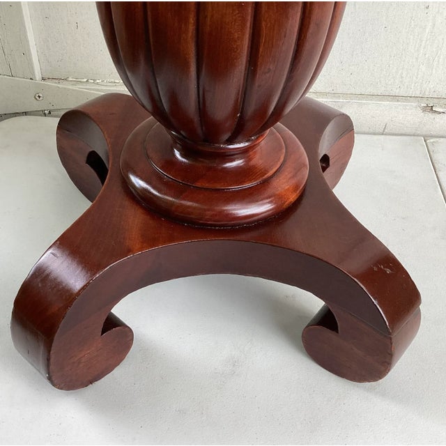 Wood Late 18th Century Victorian Aesthetic Movement Red Mahogany Pedestal or Plant Stand For Sale - Image 7 of 9