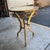 Gold 1980s Arteriors Modern Gold Leaf Finished Cinched Waist Side Table For Sale - Image 8 of 12