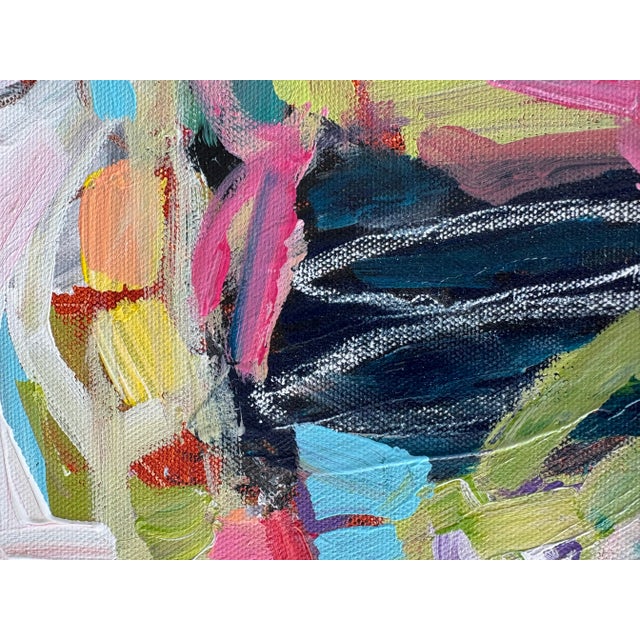 2025 Original European Acrylic Abstract Painting, Framed For Sale - Image 4 of 6