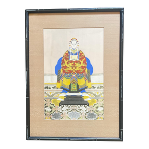 Chinese Ancestor Portrait Qing Dynasty, Framed