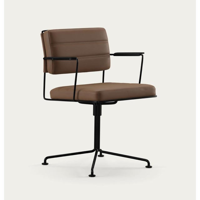 Time Chair in Black and Umber by Henrik Tengler for OneCollection For Sale - Image 4 of 12