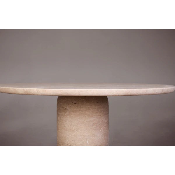 Introducing our elegant Round Dining Table, featuring a cylindrical base resembling a bullet. Crafted with precision and...