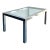 Vintage Boho Chrome Cityscape Dining Table After Paul Evans For Sale