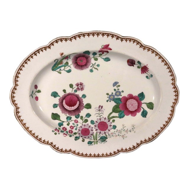Barr, Flight & Barr Worcester Porcelain Serving Dish in Chinese Famille Rose Style For Sale