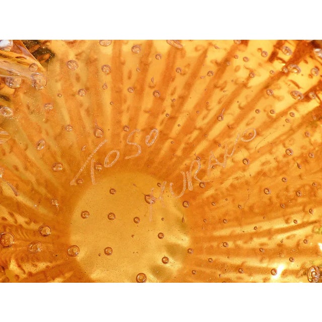 Murano Blown Glass Vase from Toso For Sale - Image 9 of 10